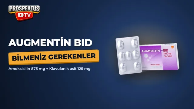 AUGMENTİN BID 1000 mg video