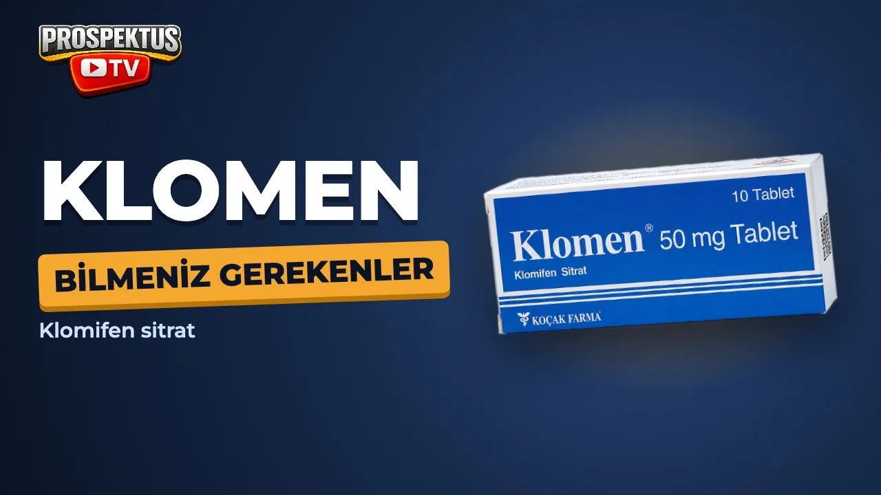 Klomen 50 mg tablet video anlatımı
